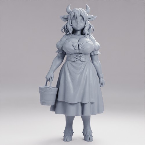 牛人のミルク搾り娘 の画像
