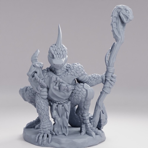 Picture of Lizardfolk With Staff