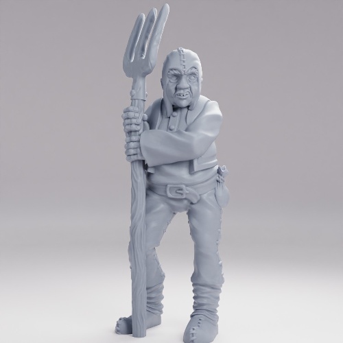 Picture of Peasant With Pitchfork