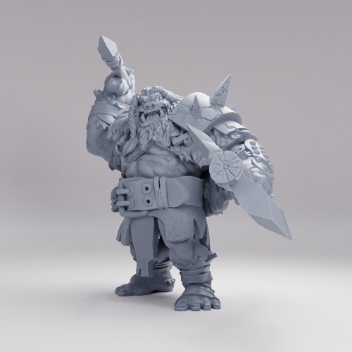 Picture of Orc Warrior Greataxe Spear