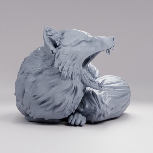 Picture of Arctic Fox Lying