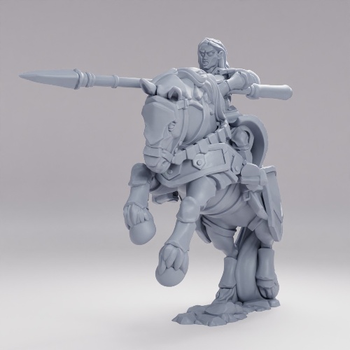 Picture of Female Knight On Horse