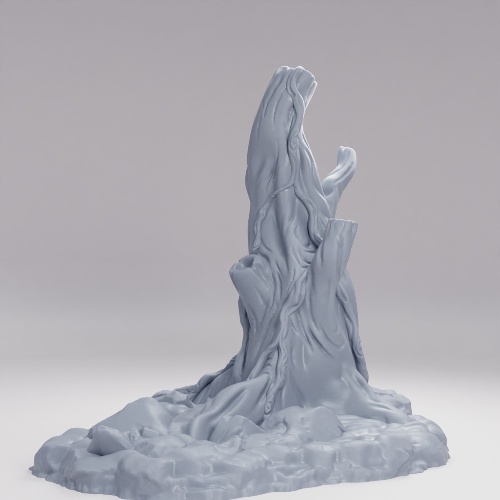 古代のねじれた枯れ木 の画像