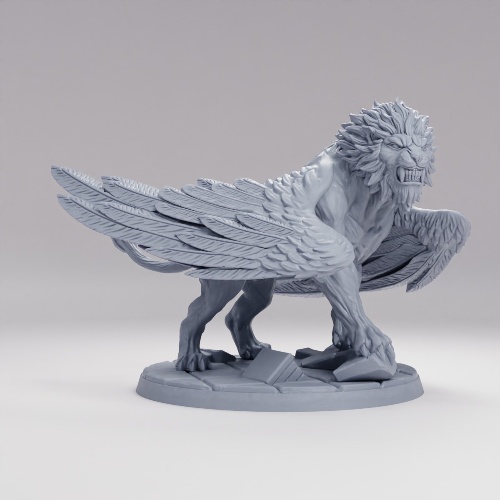 Picture of Aetherial Lion D On Base