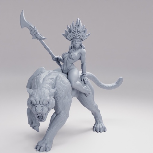Picture of Amazon Princess On Panther