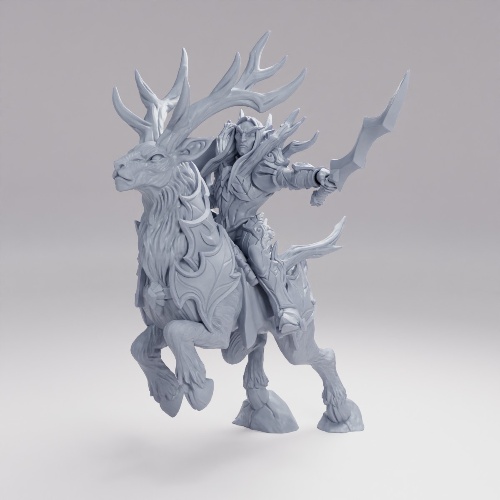 Picture of Armored Stag And Rider A