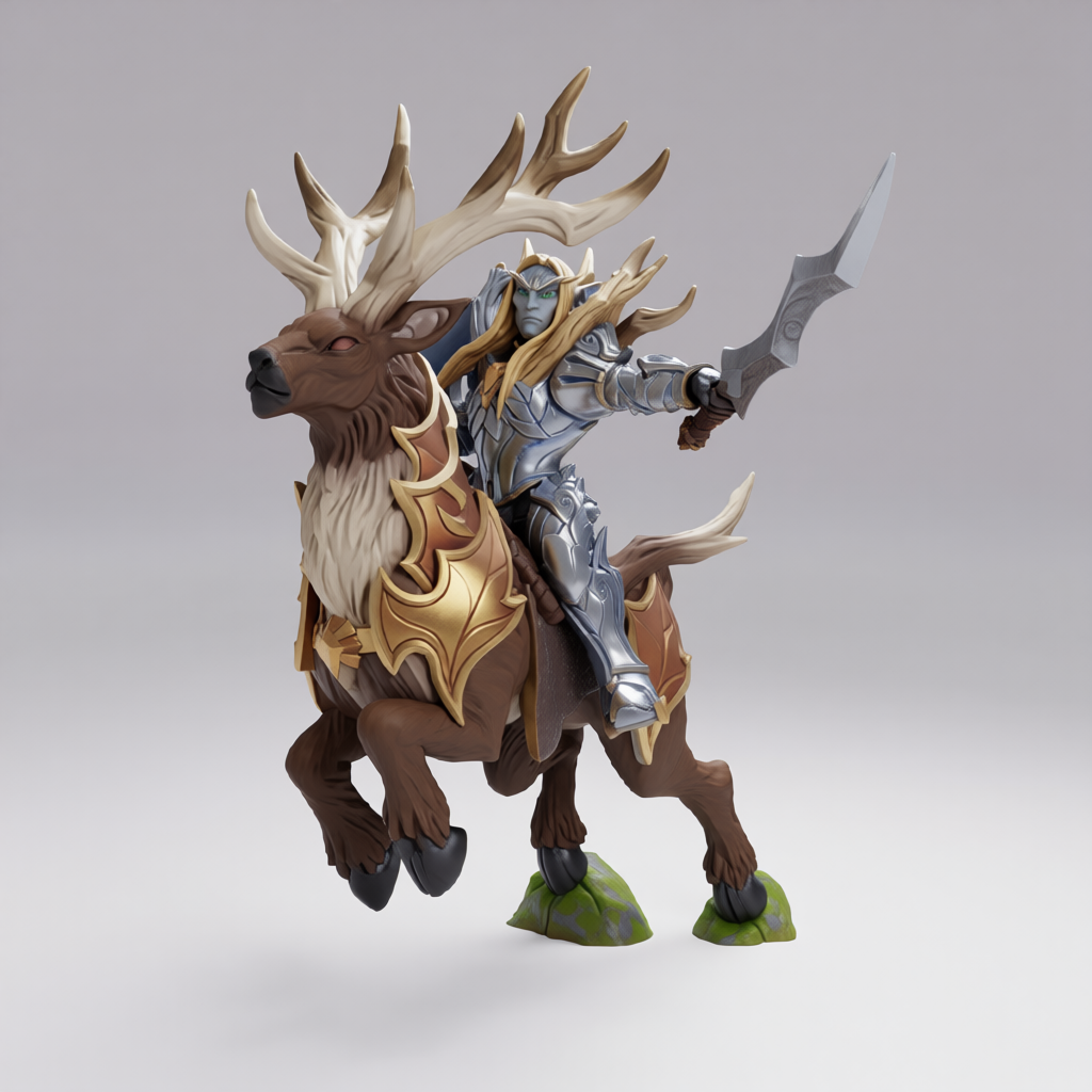Picture of Armored Stag And Rider A