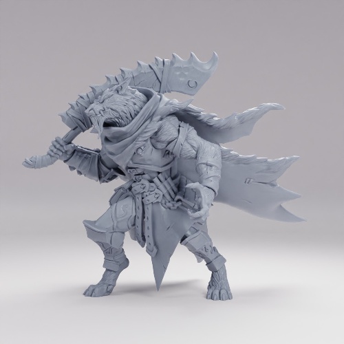 Picture of Captain Fenrir The Silver Hunter Wolf Form