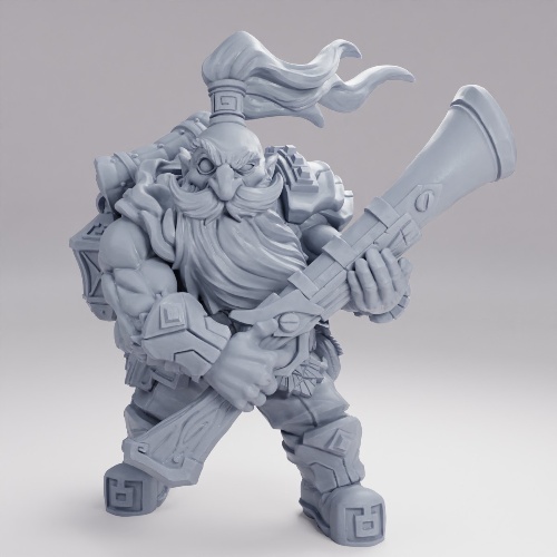 Picture of Dwarf With Gun Pose B