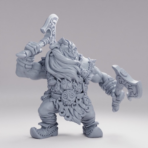 Picture of Dwarven Mountaineer A Dual Axes