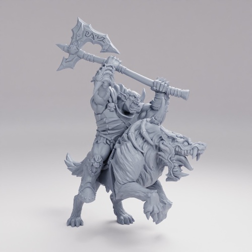 Picture of Frostmetal Worg A With Rider
