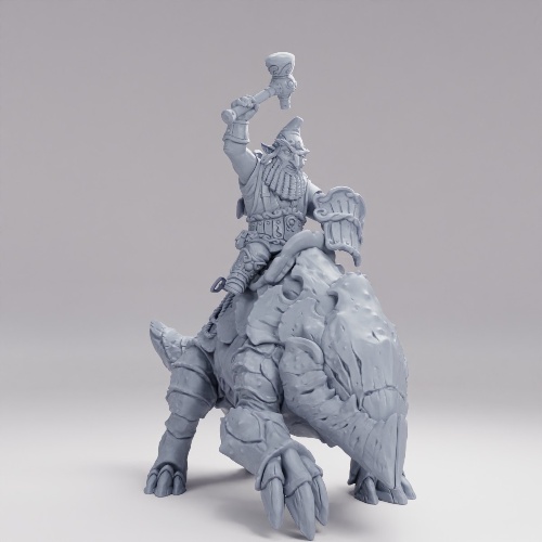 Picture of Gnome Depth Digger Rider On Mount A Alt