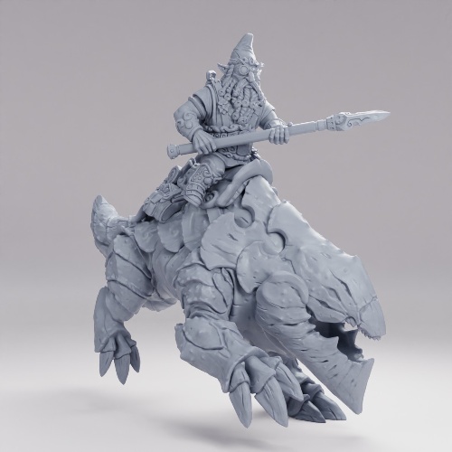 Picture of Gnome Depth Digger Rider On Mount B Alt