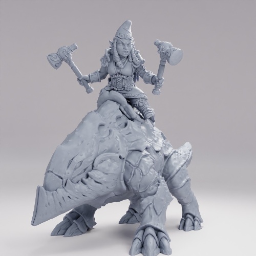 Picture of Gnome Depth Digger Rider On Mount D Alt