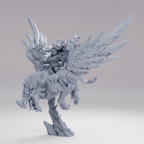 Picture of Helga Riding Gryphon