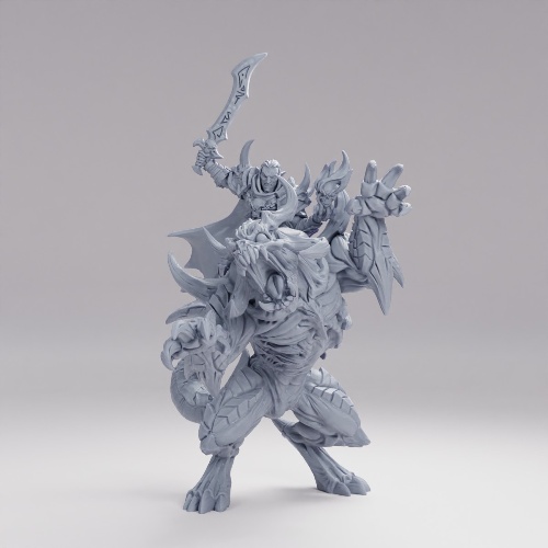 Picture of Ildamos Human Form Riding Demon