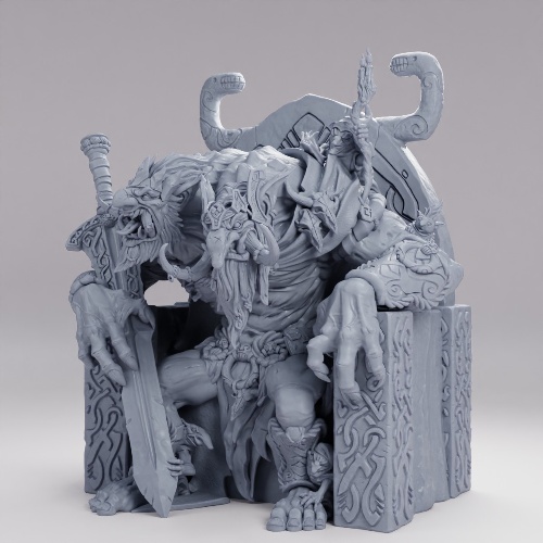 Picture of Troll King Drungvandel On Throne