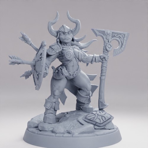 Picture of Vraka Cairnbreaker Dwarf Draugr Pinup On Base
