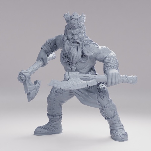 Picture of Boar Warrior Twin Axes