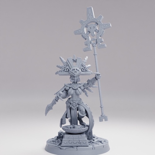 Picture of Goldthrone Trollkin Priestess Alt On Base