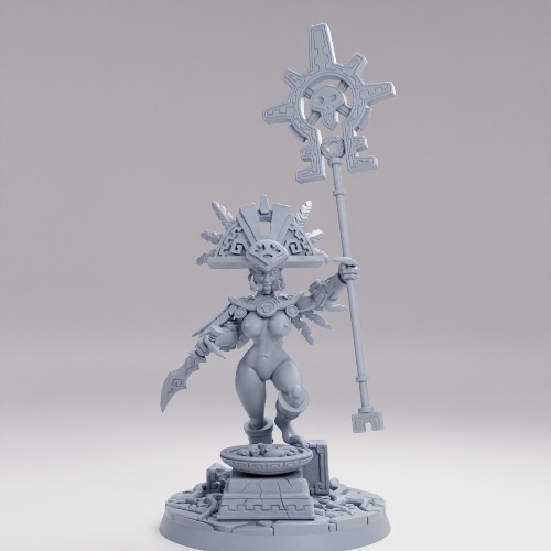 Picture of Goldthrone Trollkin Priestess Nude Alt On Base