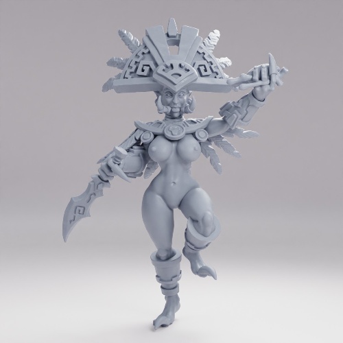 Picture of Goldthrone Trollkin Priestess Nude