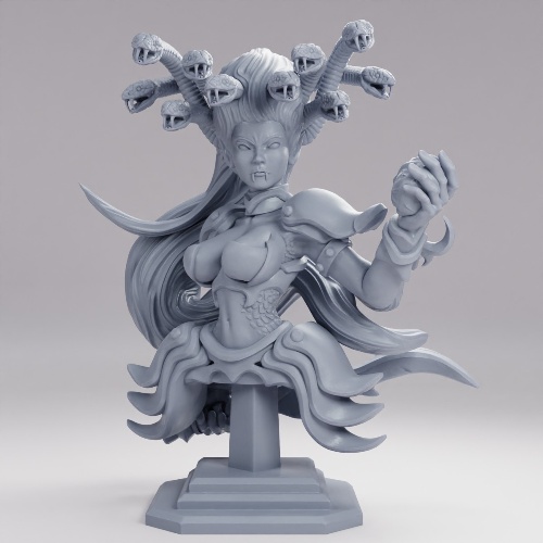 ゴルゴン・クイーン ディスプレイ胸像 の画像