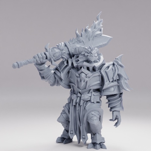 Picture of Dragonborn Hero Fiery Blade