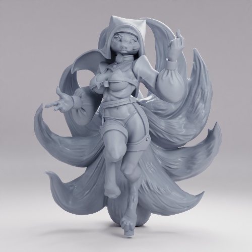 Picture of Fox Folk Maiden Skimpy Viel Nine Tails