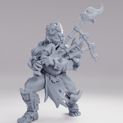 Picture of Halfling Bard Bagpipes Alt