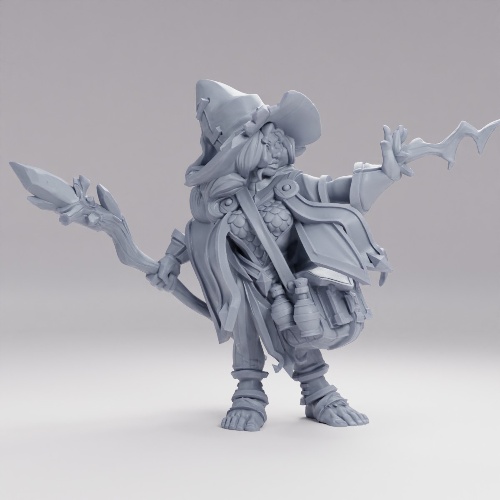 Picture of Halfling Wizard Casting