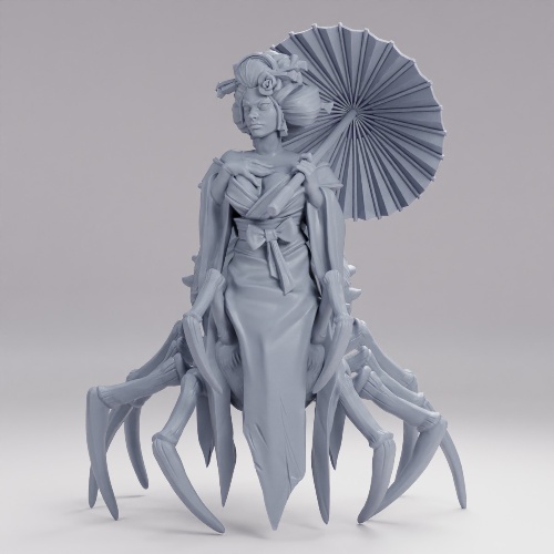 薄絹の芸者 の画像