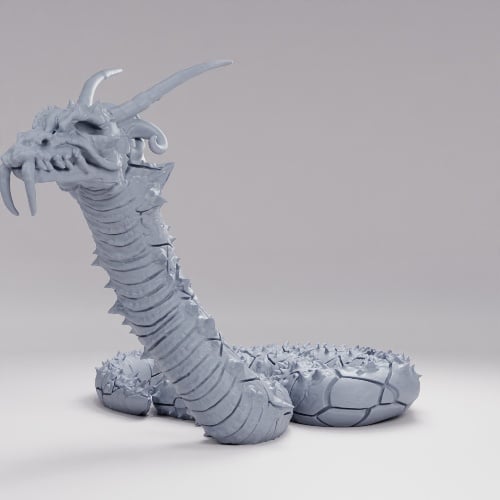Picture of Demonic Snake Coiled Up