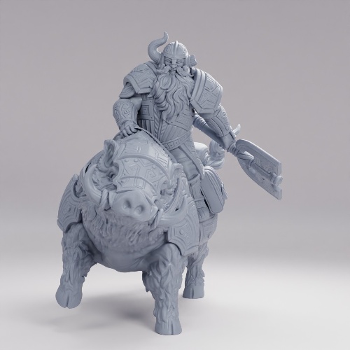 Picture of Dwarven Boar Rider A
