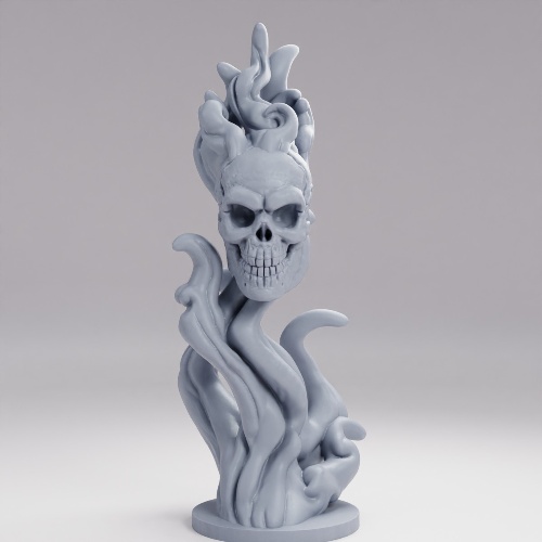 Picture of Flaming Skull A