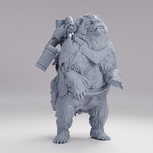 Picture of Hammer Dwarf On Bear B