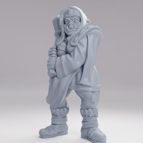 Picture of Half Orc Cleric Female