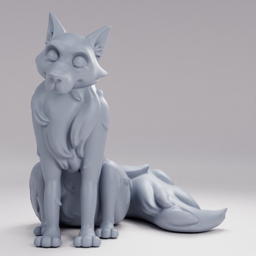 眠れるホッキョクギツネの使い魔 の画像