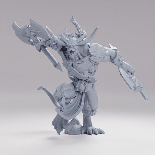 Picture of Attacking Berserker Demon