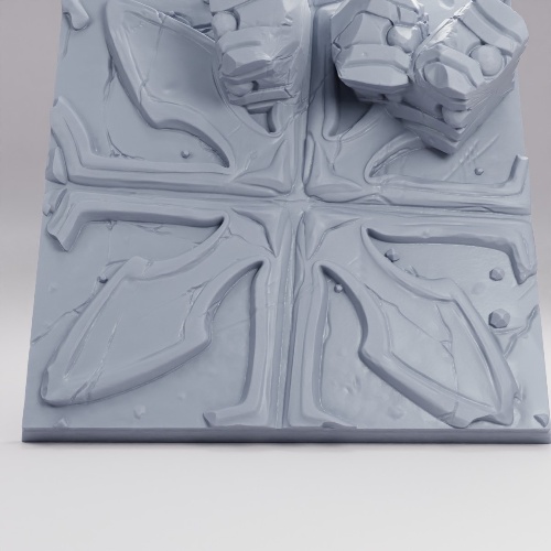 古代の石造り宝物庫の台座 の画像