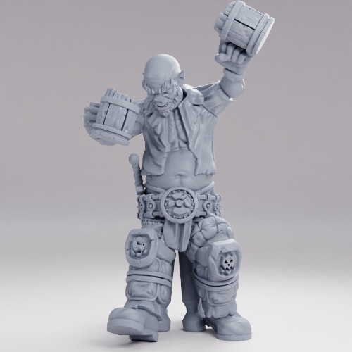 Picture of Drunk Half Orc Pose B