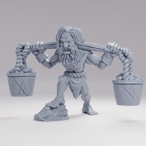 Picture of Halfling Slave With Bucket