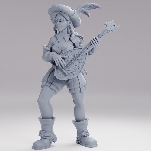 Picture of Human Bard with Lute