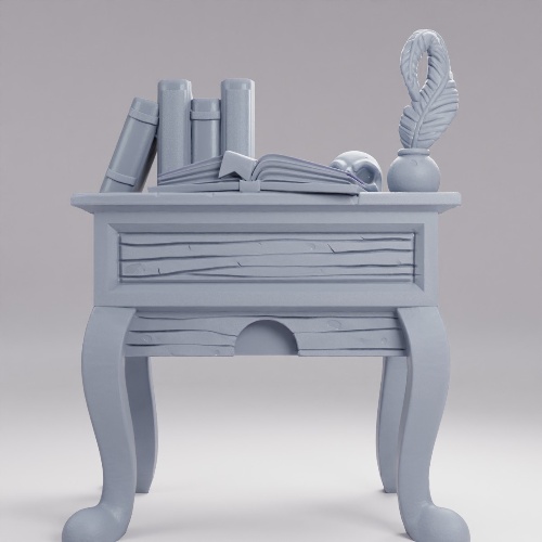 Picture of Library Small Desk A