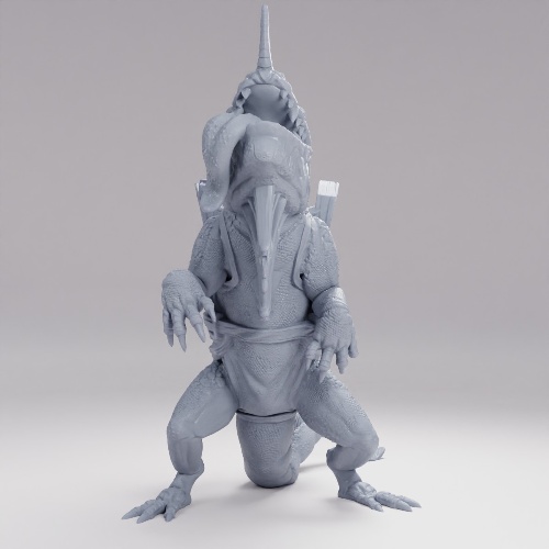 Picture of Mounted Lizard Pose A