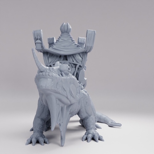 Picture of Mounted Lizard Pose C