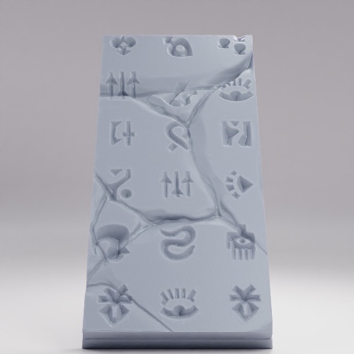 古代ファラオのモノリス の画像