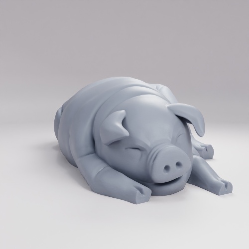 Picture of Pig Sleeping