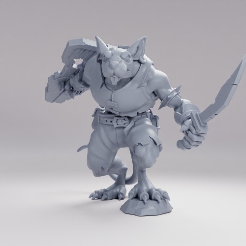 Picture of Ratfolk Frontline Fighter