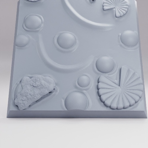 沈んだ丸太のスクエアベース の画像